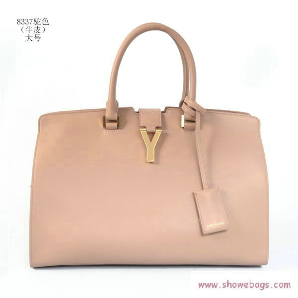 YSL cabas chyc medium bag calfskin leather 8837 pink